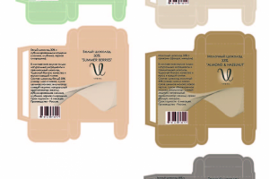 Дизайн упаковки шоколадок "Verria"