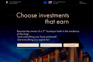 Лендинг для продажи отеля