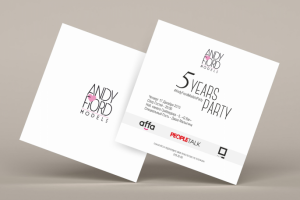 Пригласительный для модельного агентства "Andy Fiord Models"