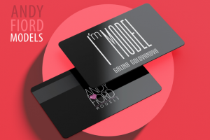 Пластиковая карта для модельного агентства "Andy Fiord Models"