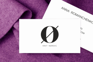 Визитка для бренда одежды "KNIT NORDIC"