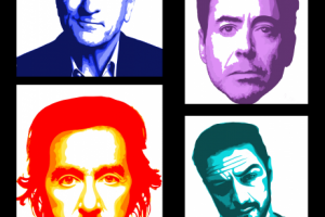 Портреты в стиле поп арт. Для слоевых картин из дерева и пластик