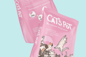 дизайн упаковки наполнителя для кошек