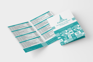 Дизайн буклета с расписанием экскурсий