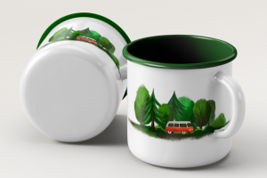 Иллюстрации для мерча на тематику кемпинга