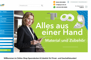 Интернет-магазин в Германии (натяжные потолки - Майнц)