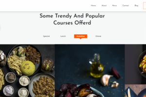 Сайт ресторана