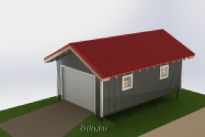 Каркасный гараж