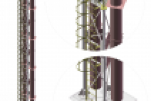 Дымовые трубы "КОРАКС" с опорой фермового типа