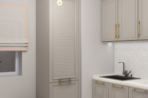 Кухня в современно стиле с элементами ар-деко