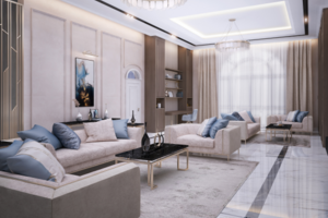 Интерьер виллы (гостиная). ОАЭ, Дубай, Palm Jumeirah