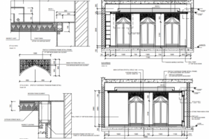 Чертеж гостиной, AutoCad