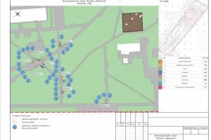Благоустройство территории. Схема цветников