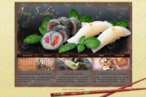 Дизайн сайта для суши