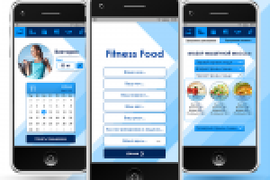 Дизайн мобильного приложения Fitness Food