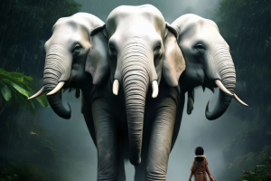 Трёхглавый слон Эраван (Айравата)