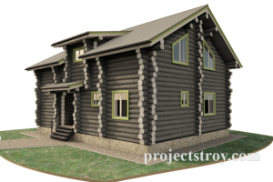 Проект дома из сухостойной сосны