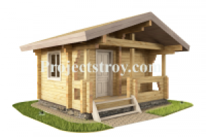 Проект бани из бруса 150х150 мм-англ.