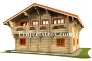 Проект дома из лафета