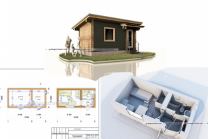 Беседка или небольшой дачный дом 6х3 м
