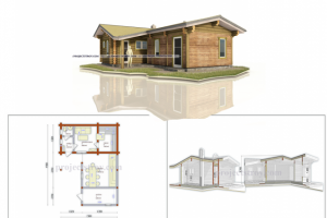 Беседка с баней и хозблоком