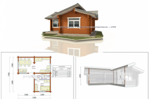 Проект беседки или небольшого дома из бруса