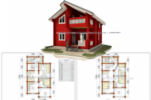 Деревянный дом из бруса