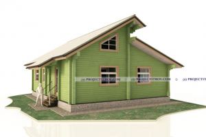 Проект одноэтажного дома из бруса