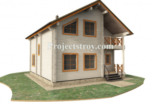 Проект деревянного дома из профилированного бруса