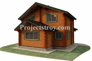 Дом из оцилиндрованного бревна