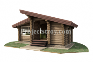 Проект беседки из бревна