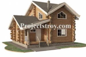 Дикий сруб бани дома