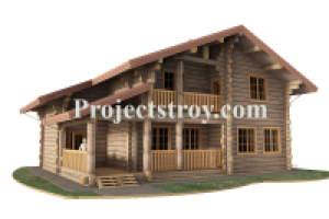 Проект деревянного дома из лафета