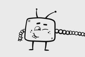 Робот и цветок