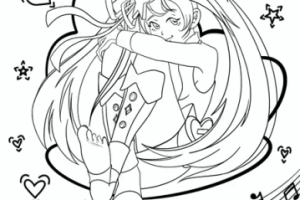 анимация персонажа Мику