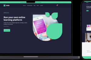 Адаптивная вёрстка Landing Page "Skilz"