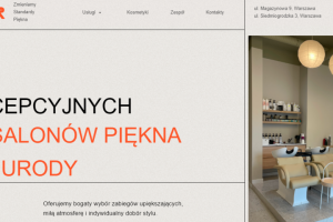 Многостраничный сайт для салона красоты в Польше