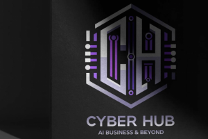 Логотип стартапа CyberHub, занимающегося внедрением ИИ в бизнес
