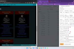 Корректировка и заполнение