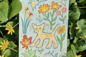 Открытка с иллюстрацией