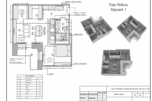 План мебели и оборудования