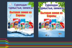 Плакат бытовая химия из Европы