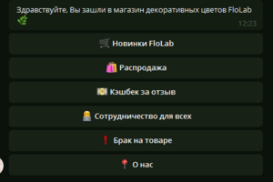 Бот для магазина Flo_Lab