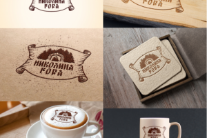 Логотип для атмосферного кафе с камином  Николина Гора