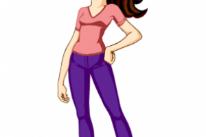 Иллюстрация персонаж Девушка