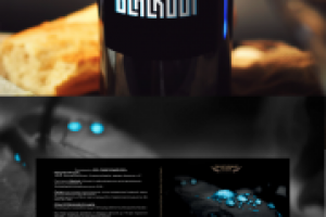 Логотип и этикетка для темного пива «Blackout»