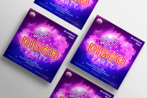 Disco-Party. Баннер-афиша