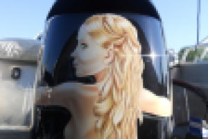 Аэрография на лодочном моторе