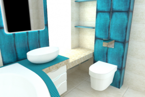 Ванная комната в частном загородном доме