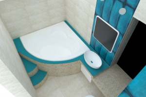 Ванная комната в частном загородном доме